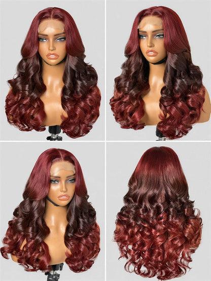 Luvme Hair PreMax 180% density 18-inch 5x5 HD lace closure wig with pre-cut lace, natural black color, and custom fit.