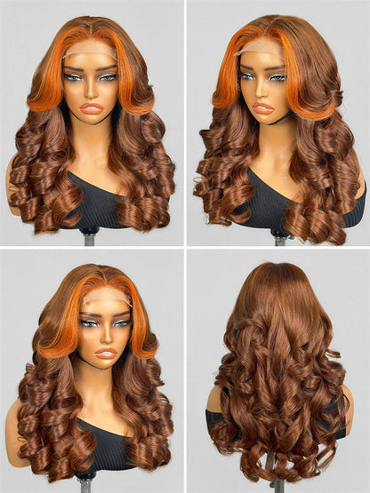 Luvme Hair PreMax 18-inch 5x5 HD lace closure wig with 180% density, pre-cut lace, and custom style on natural hair.