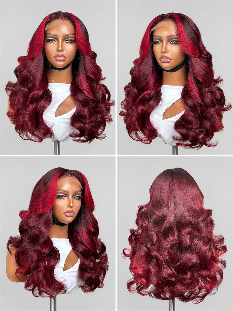Luvme Hair PreMax 180% density 18-inch 5x5 closure HD lace custom wig with pre-cut lace, natural hair texture.