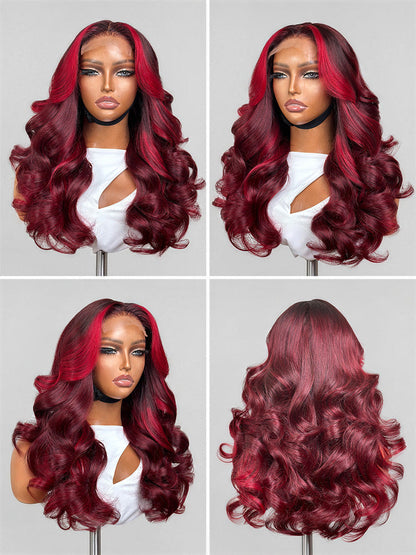 Luvme Hair PreMax 180% density 18-inch 5x5 closure HD lace custom wig with pre-cut lace, natural hair texture.