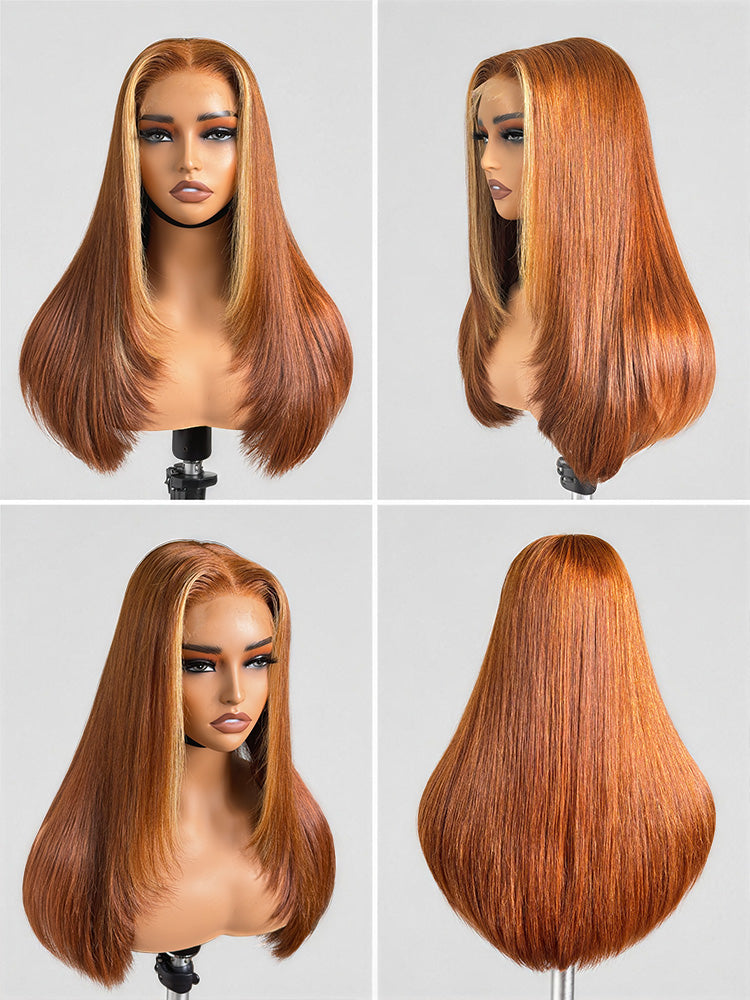 Luvme Hair PreMax 180% Density 18-inch 5x5 HD lace closure wig with pre-cut lace and custom style on a head mannequin.