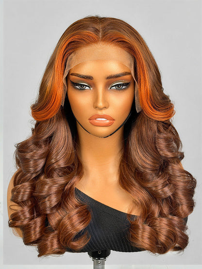 Luvme Hair PreMax 180% Density 18-inch 13x4 HD lace frontal wig with pre-cut lace, natural-looking custom wig.