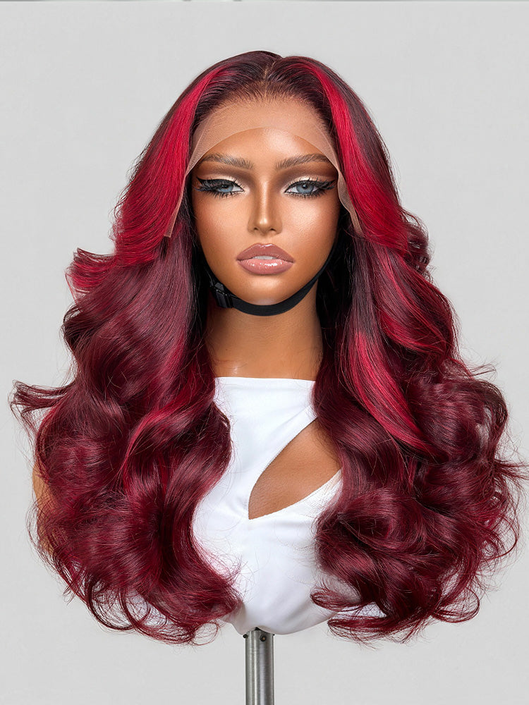 Luvme Hair PreMax 180% Density 18-inch 13x4 HD lace frontal wig with pre-cut lace, natural hairline, and custom styling.