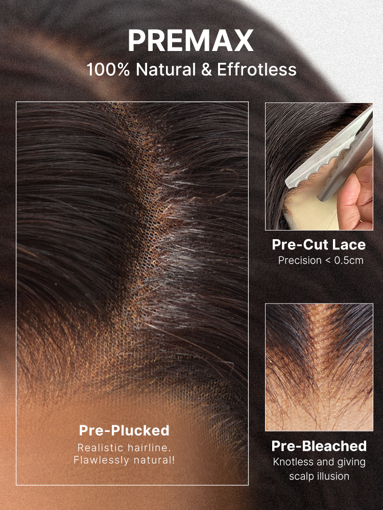 Luvme Hair 180% density sleek short bob HD lace wig with pre-cut lace and comfortable cap for all-day wear.