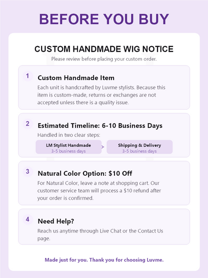 PreMax 180% Density 16 Inch 13x4 / 5x5 HD Lace Custom Wig Pre-cut Lace-07