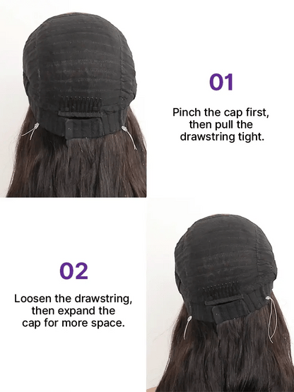 Luvme Hair MyOwn-Fit PartingMax glueless wig with 180% density, light Yaki body wave, 7x6 HD lace closure, and flexible cap.