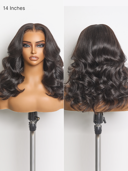 Luvme Hair MyOwn-Fit PartingMax glueless wig with 7x6 HD lace closure, light yaki body wave, 180% density, flexible cap.