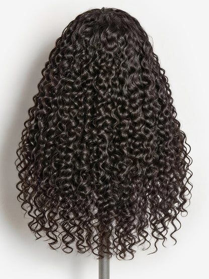 Fluffy & Full 250% Density Water Wave Glueless Half Wig Flexi-Fit Drawstring-13