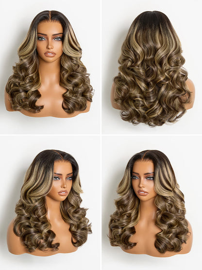 Luvme All-Day Comfort Wig 180% Density Loose Wave Sun-Kissed Blonde Highlight Glueless 7x6 Closure HD Lace Wig Pre-Cut Lace-06