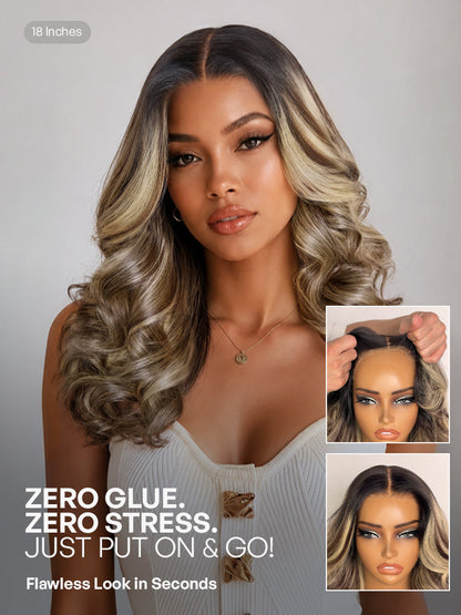 Luvme All-Day Comfort Wig 180% Density Loose Wave Sun-Kissed Blonde Highlight Glueless 7x6 Closure HD Lace Wig Pre-Cut Lace-03
