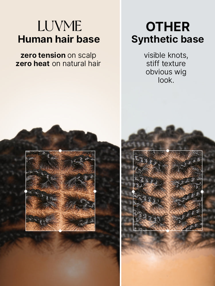OwnScalp™ Lightweight Salon-Like Braids with a Real Scalp Look Full HD Lace Knotless Box Braided Wig - US Only-39
