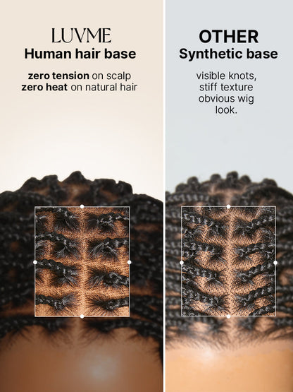 OwnScalp™ Lightweight Salon-Like Braids with a Real Scalp Look Full HD Lace Knotless Box Braided Wig - US Only-39