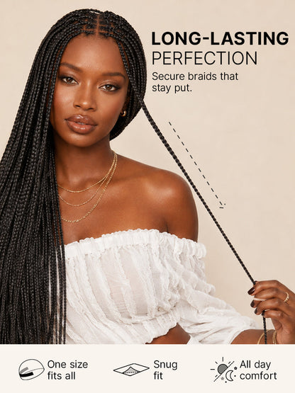 OwnScalp™ Lightweight Salon-Like Braids with a Real Scalp Look Full HD Lace Knotless Box Braided Wig - US Only-40
