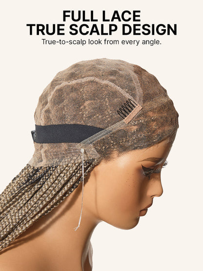 OwnScalp™ Lightweight Salon-Like Braids with a Real Scalp Look Full HD Lace Knotless Box Braided Wig - US Only-48