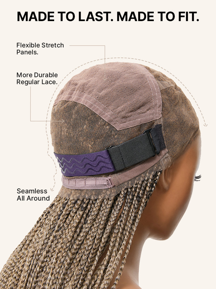 OwnScalp™ Lightweight Salon-Like Braids with a Real Scalp Look Full HD Lace Knotless Box Braided Wig - US Only-46