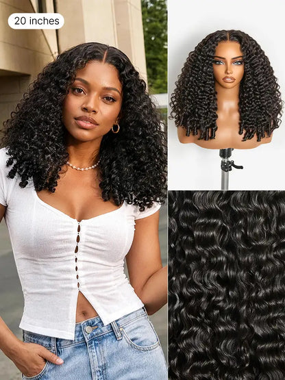 Luvme All-Day Comfort Wig 180% Density Burmese Curly Finger Coil Ends PartingMax Glueless 7x6 Closure HD Lace Wig Pre-Cut Lace-13