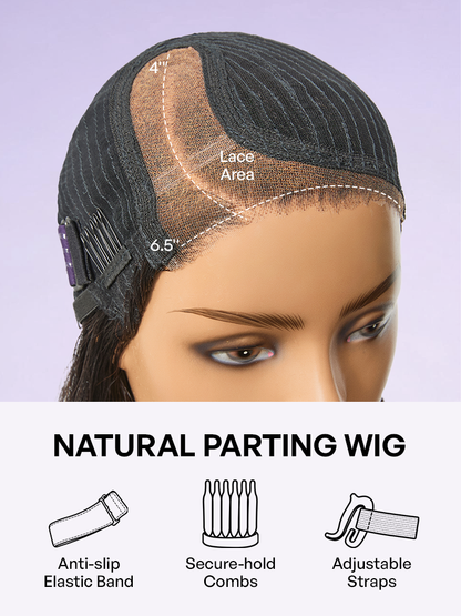 Soft-Shine Mocha Mousse Ombre - Fluffy Kinky Curl Glueless Minimalist HD Lace Wig Ready to Go-18