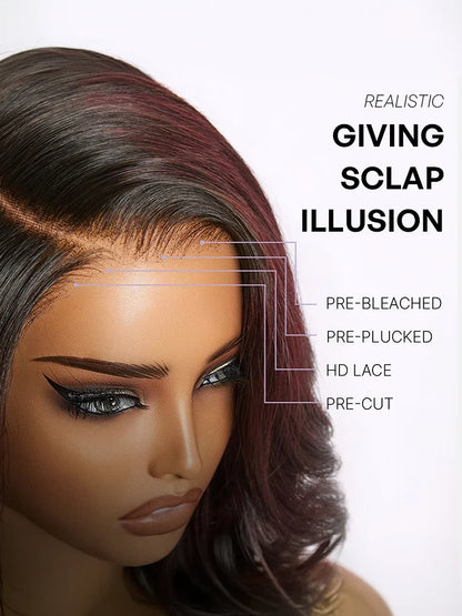 Luvme All-Day Comfort Wig 180% Density Rich Dark Plum Loose Body Wave PartingMax Glueless 7x6 Closure HD Lace Wig Pre-Cut Lace-39