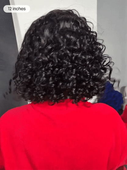 Ready to Go Water Wave Short Curly Bob Wig Glueless Minimalist HD Lace Wig Pre-Cut Lace-66