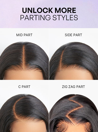 Wet and Wavy 5x5 Closure Pre-Cut Lace Water Wave Wig Glueless Side Part Human Hair Wig-46