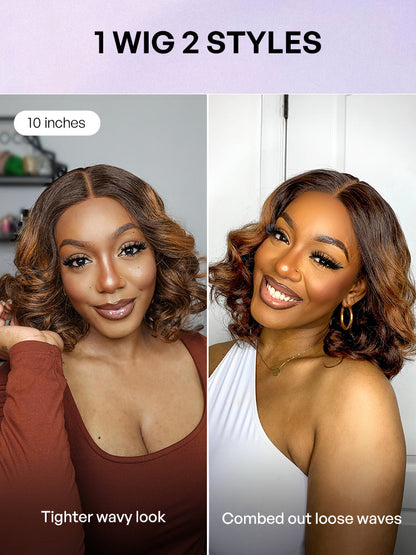Luvme Hair 180% Density Elegant Chocolate Brown Loose Wave Minimalist HD Lace Glueless Wig Pre-Cut Lace - US Only-22