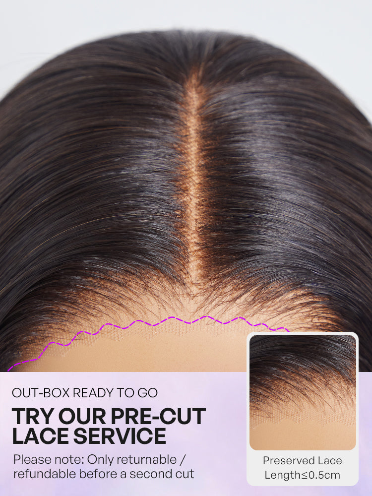 Luvme Hair 180% Density Elegant Chocolate Brown Loose Wave Minimalist HD Lace Glueless Wig Pre-Cut Lace - US Only-26