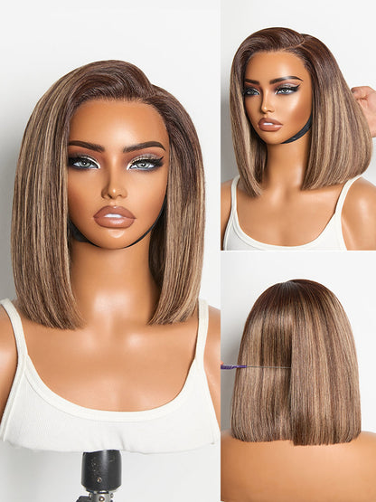 Luvme All-Day Comfort™ Wig Blunt Cut Bob Glueless Minimalist HD Lace Short Human Hair Wig Pre-Cut Lace-78