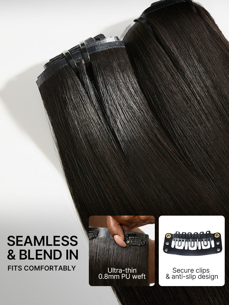 Straight / Body Wave / Kinky Curly / Yaki Straight / Kinky Straight / Messy Curly Clip in Hair Extensions Real Human Hair Pieces 135g 9pcs / 7pcs with Free Gift-35