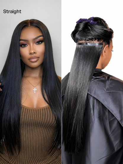 Straight / Body Wave / Kinky Curly / Yaki Straight / Kinky Straight / Messy Curly Clip in Hair Extensions Real Human Hair Pieces 135g 9pcs / 7pcs with Free Gift-38