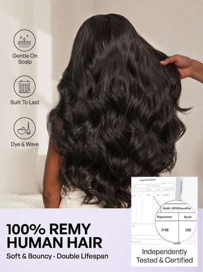 Luvme 3pcs Body Wave / Water Wave / Deep Wave / Yaki Straight / Silky Straight 100% Virgin Human Hair Bundles-42